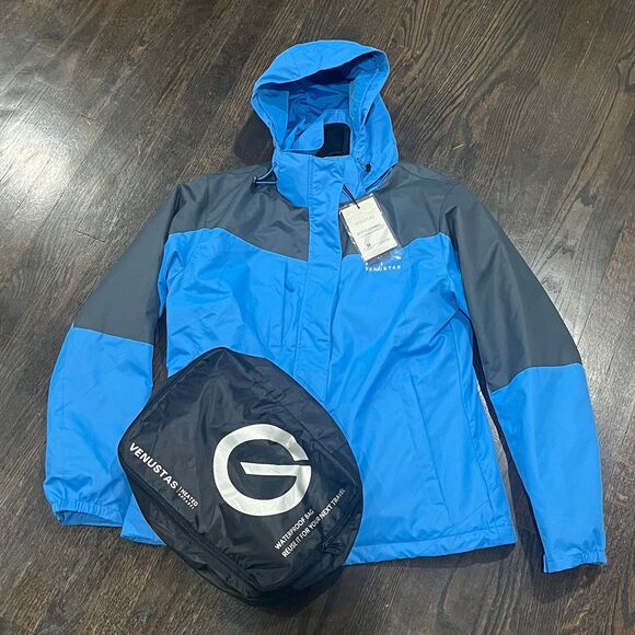 Venustas Coat Women's Medium 3 in 1 Blue Heated Jacket Battery Pack Case - Picture 1 of 8